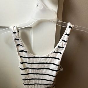 TOPSHOP NAVY STRIPE TANK